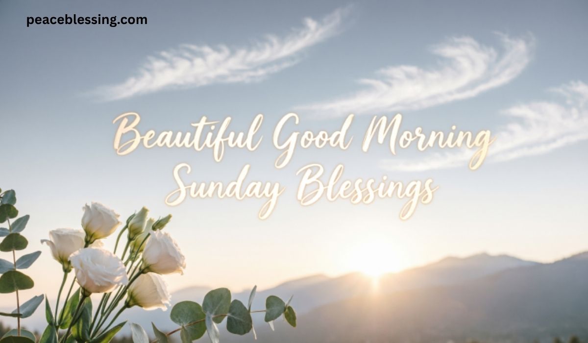 Beautiful Good Morning Sunday Blessings