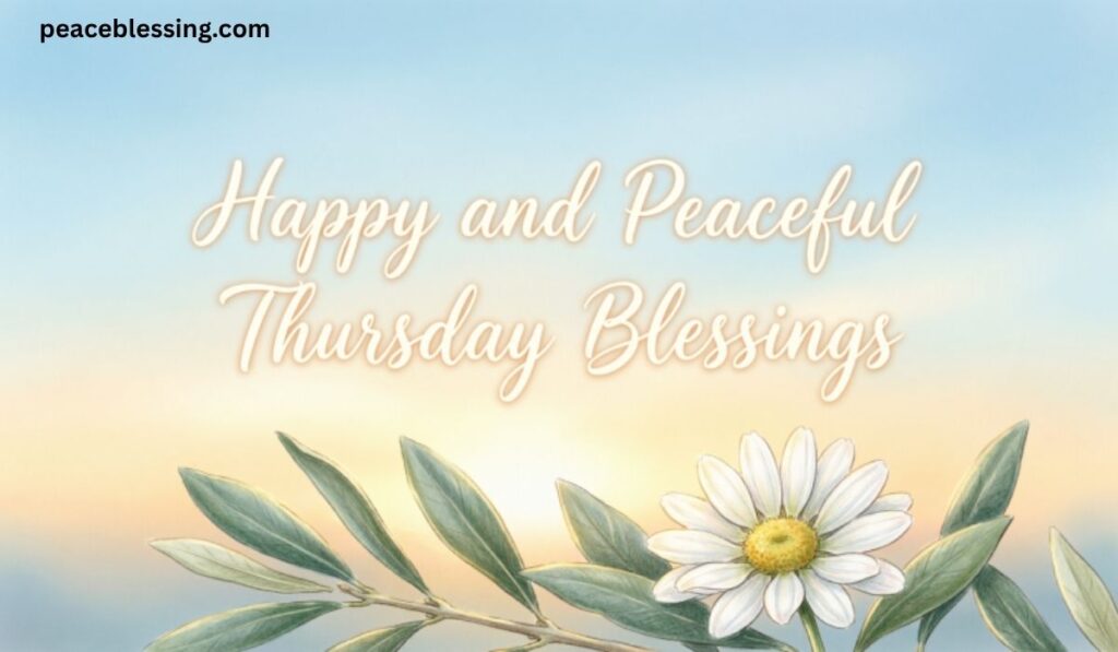 Happy and Peaceful Thursday Blessings