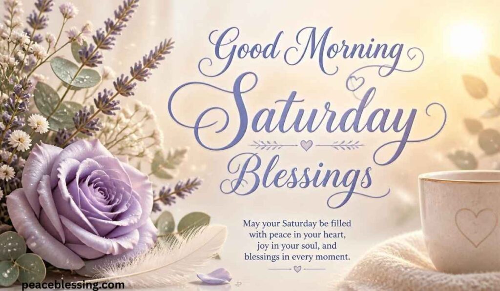 Heartfelt Good Morning Saturday Blessings Images