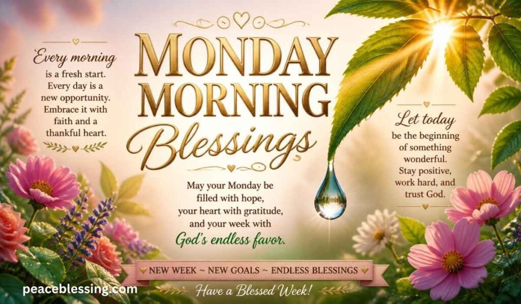 Inspirational Monday Morning Blessings