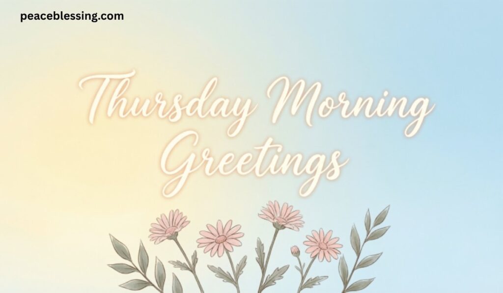 Thursday Morning Greetings