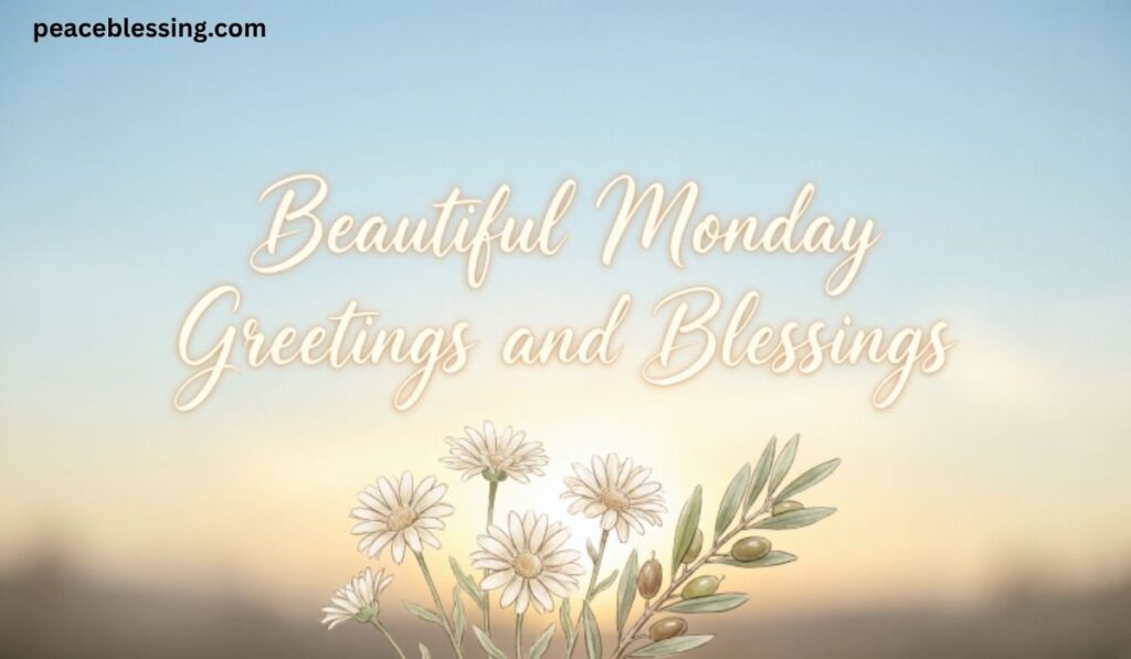 Beautiful Monday Greetings and Blessings