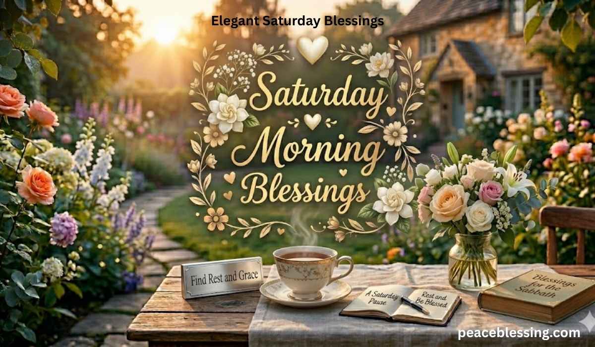 Elegant Saturday Blessings