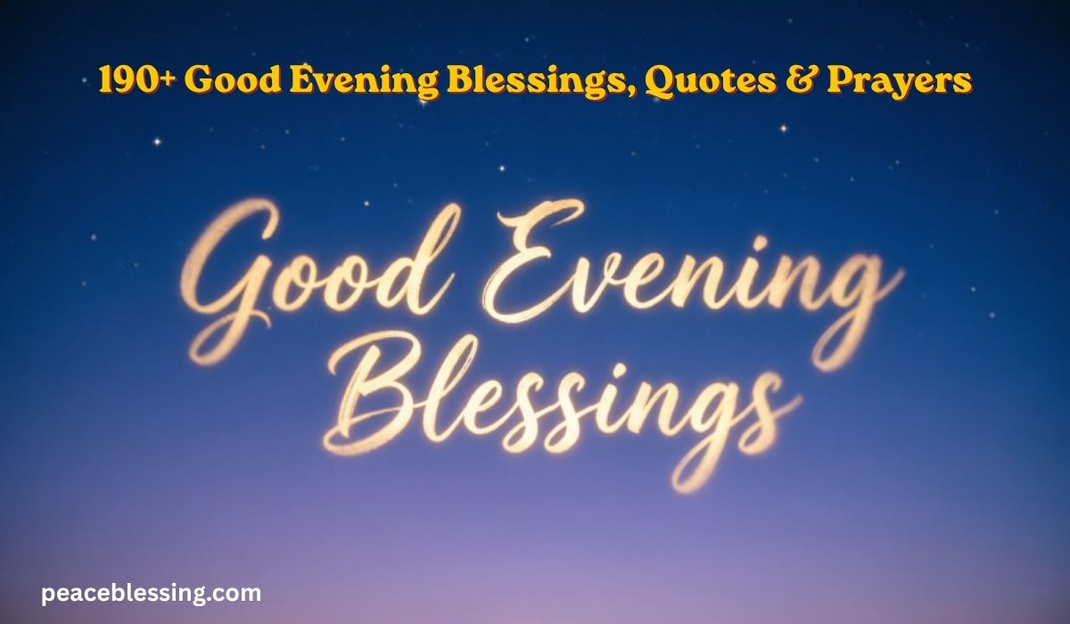 Good Evening Blessings