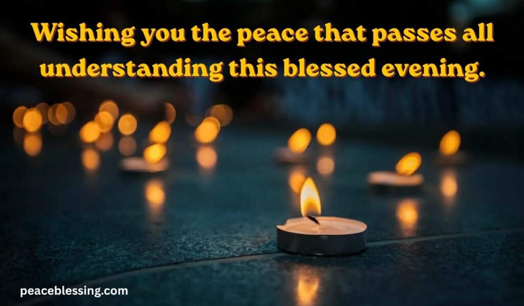 Good Evening Blessings Bible Verses