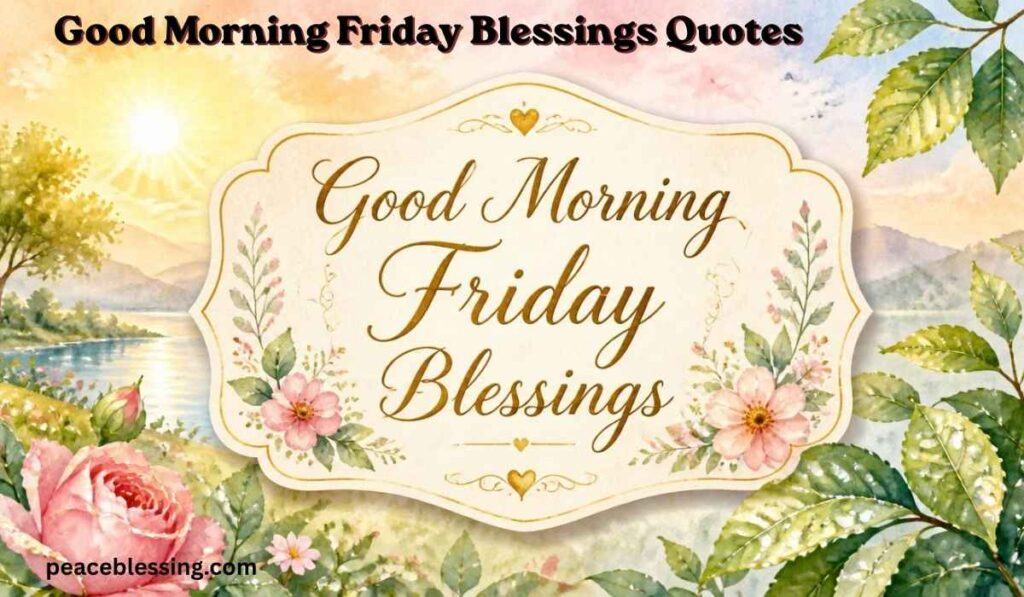 Good Morning Friday Blessings Quotes