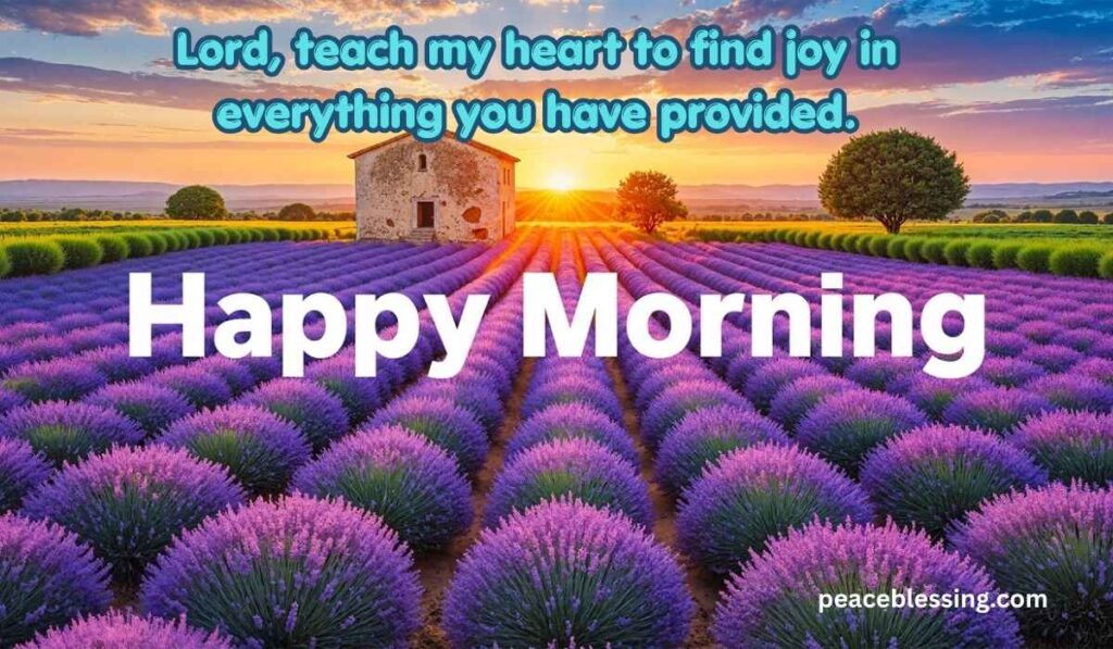 Good Morning Prayers for Contentment