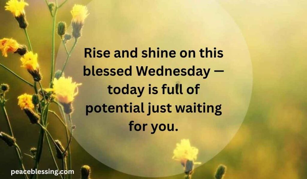 Good Morning Wednesday Blessings
