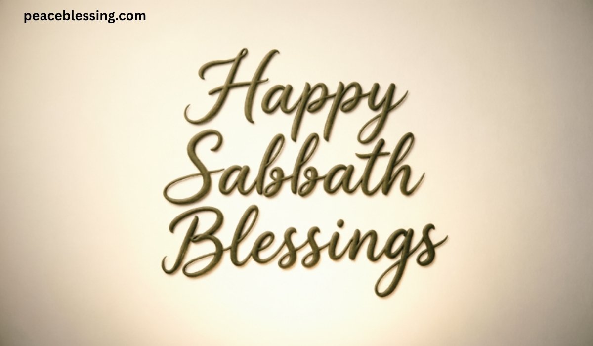 Happy Sabbath Blessings