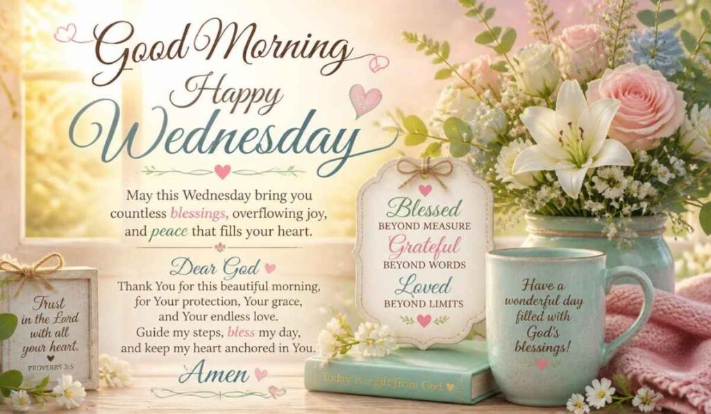 Heartfelt Happy Good Morning Wednesday Blessings and Prayers Images
