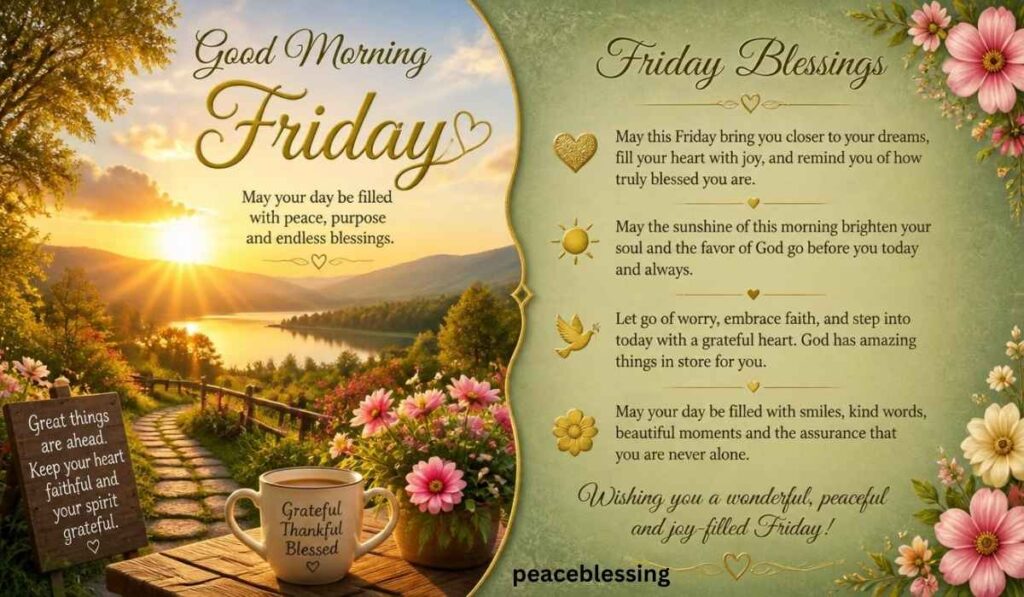 Positive Good Morning Friday Blessings Quotes Images