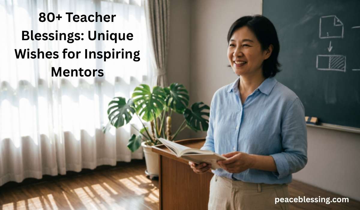 Teacher Blessings