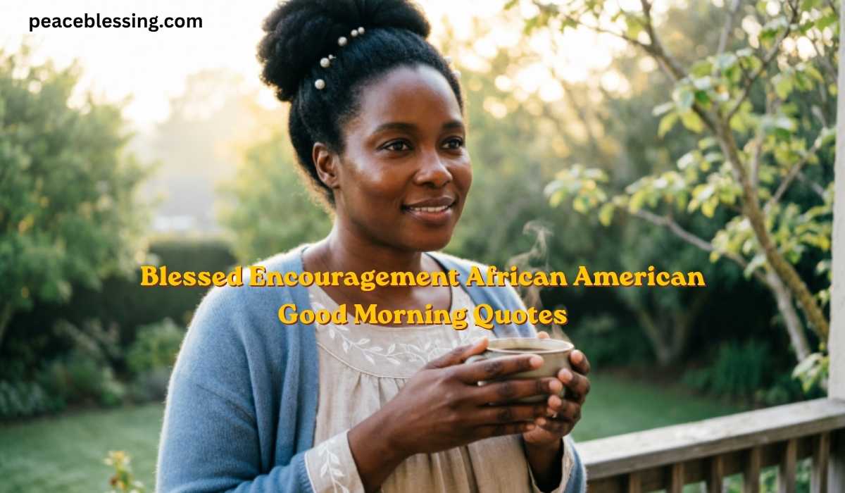 Blessed Encouragement African American Good Morning Quotes