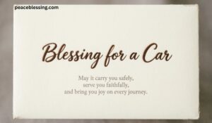 Blessing for a Car