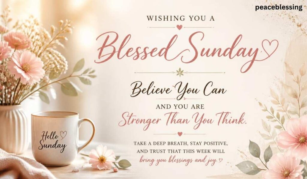 Encouraging Morning Quotes for a Blessed Sunday