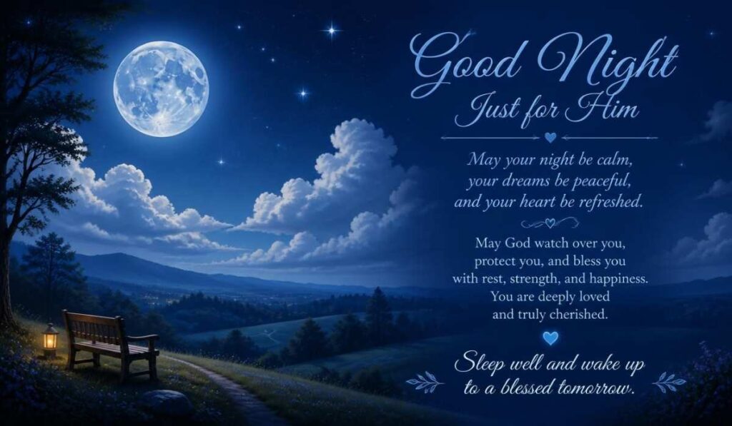 Good Night Blessings For Him
