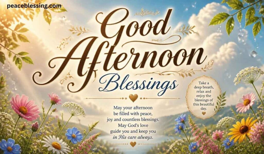 Inspiration Good Afternoon Blessings Quotes