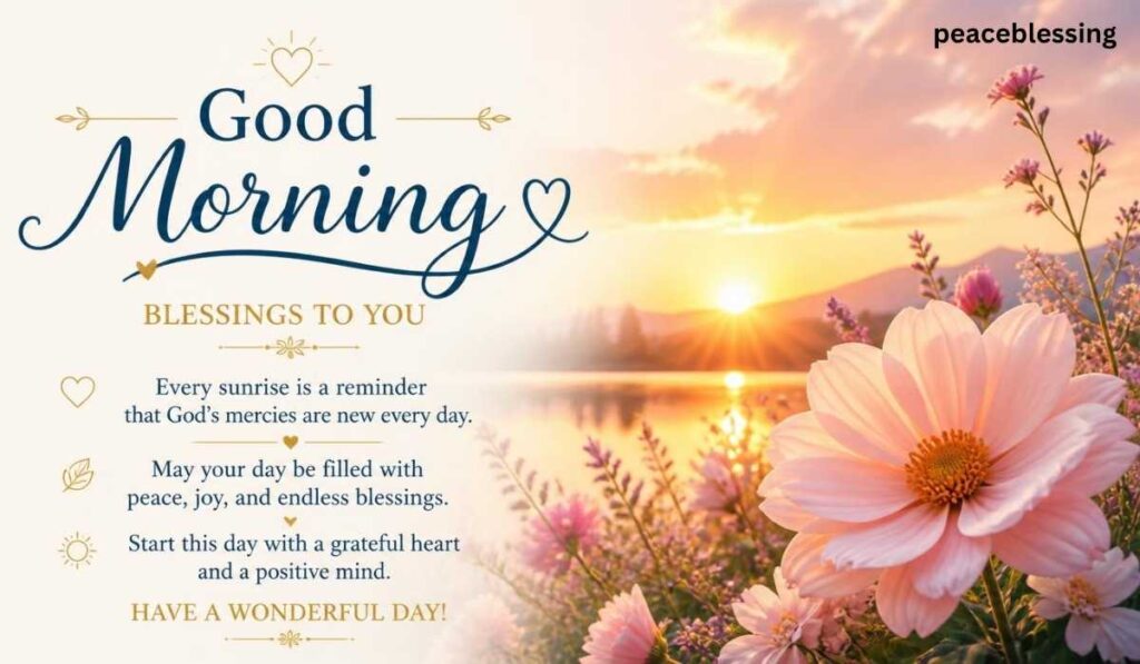 Inspirational Good Blessing Morning Quotes
