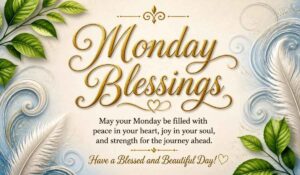 Inspirational Monday Blessings Quotes