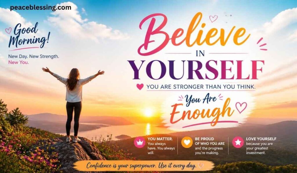 Positive Good Morning Quotes About Confidence and Self Worth