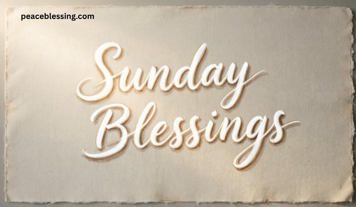 Sunday Blessings
