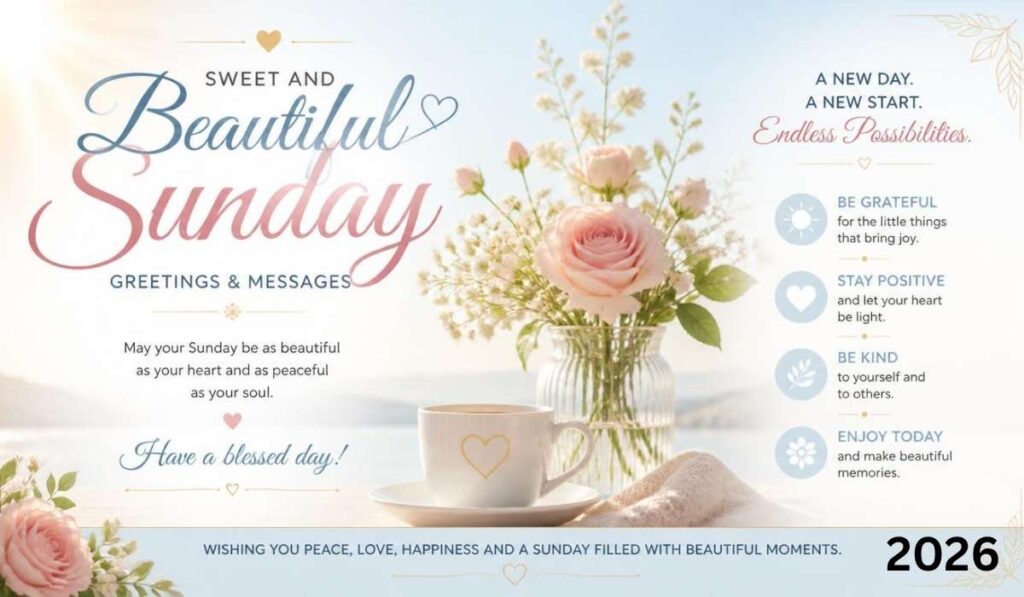 Sweet and Beautiful Sunday Greetings & Messages