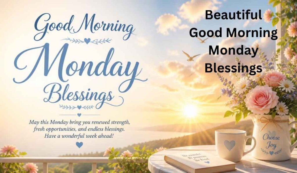 Beautiful Good Morning Monday Blessings