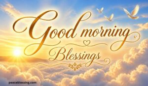 Good morning Blessings