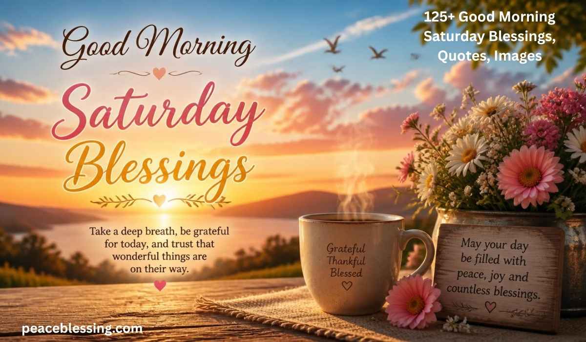 Good Morning Saturday Blessings Quotes