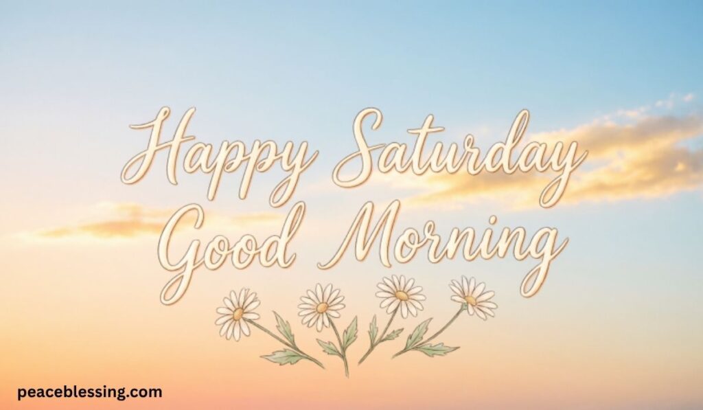 Happy Saturday Good Morning Quotes